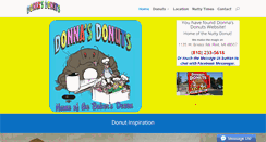 Desktop Screenshot of donnasdonuts.com